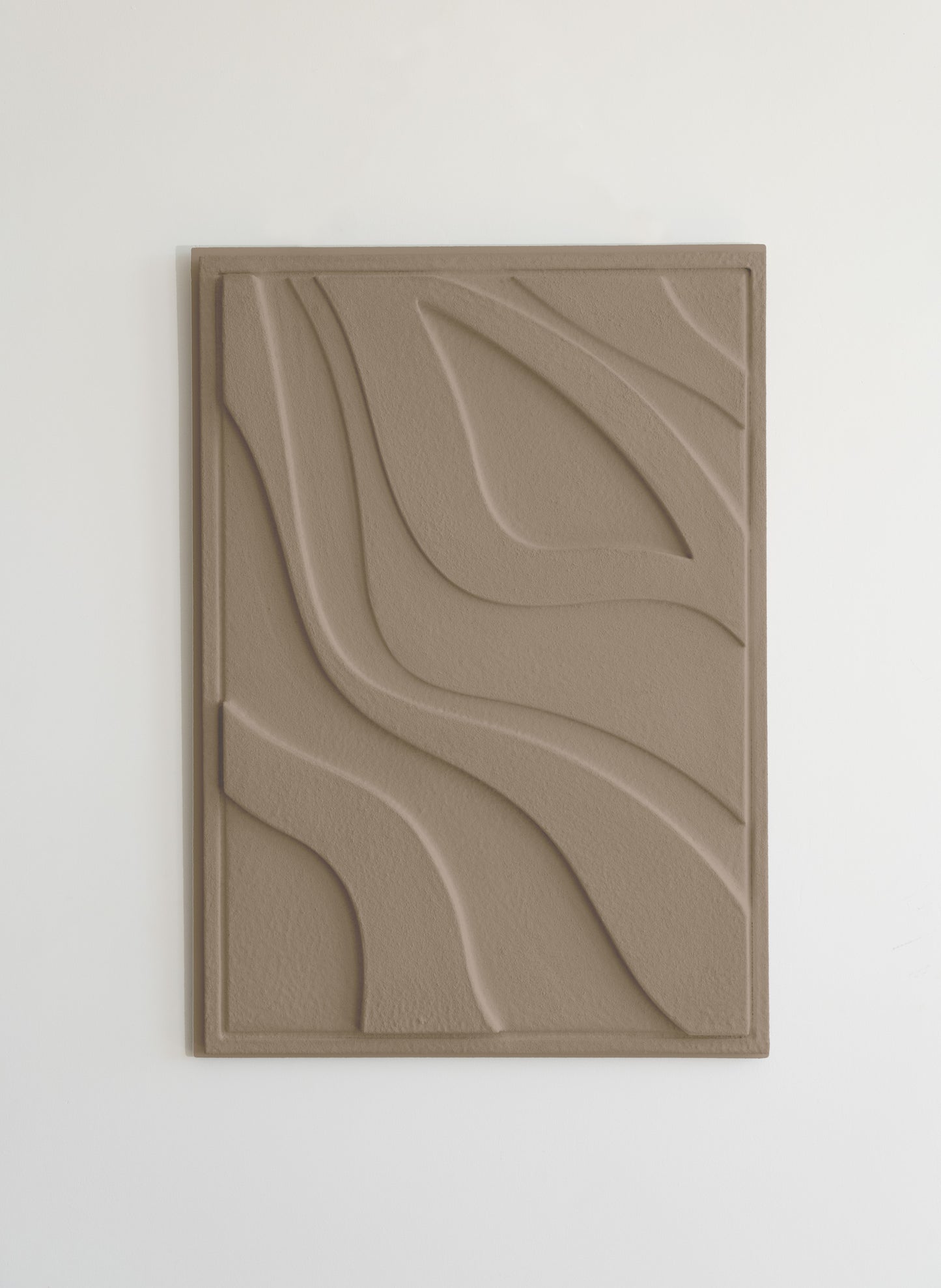 Handcrafted WATER Relief - sustainable clay sculpture that nourishes your senses and well-being.