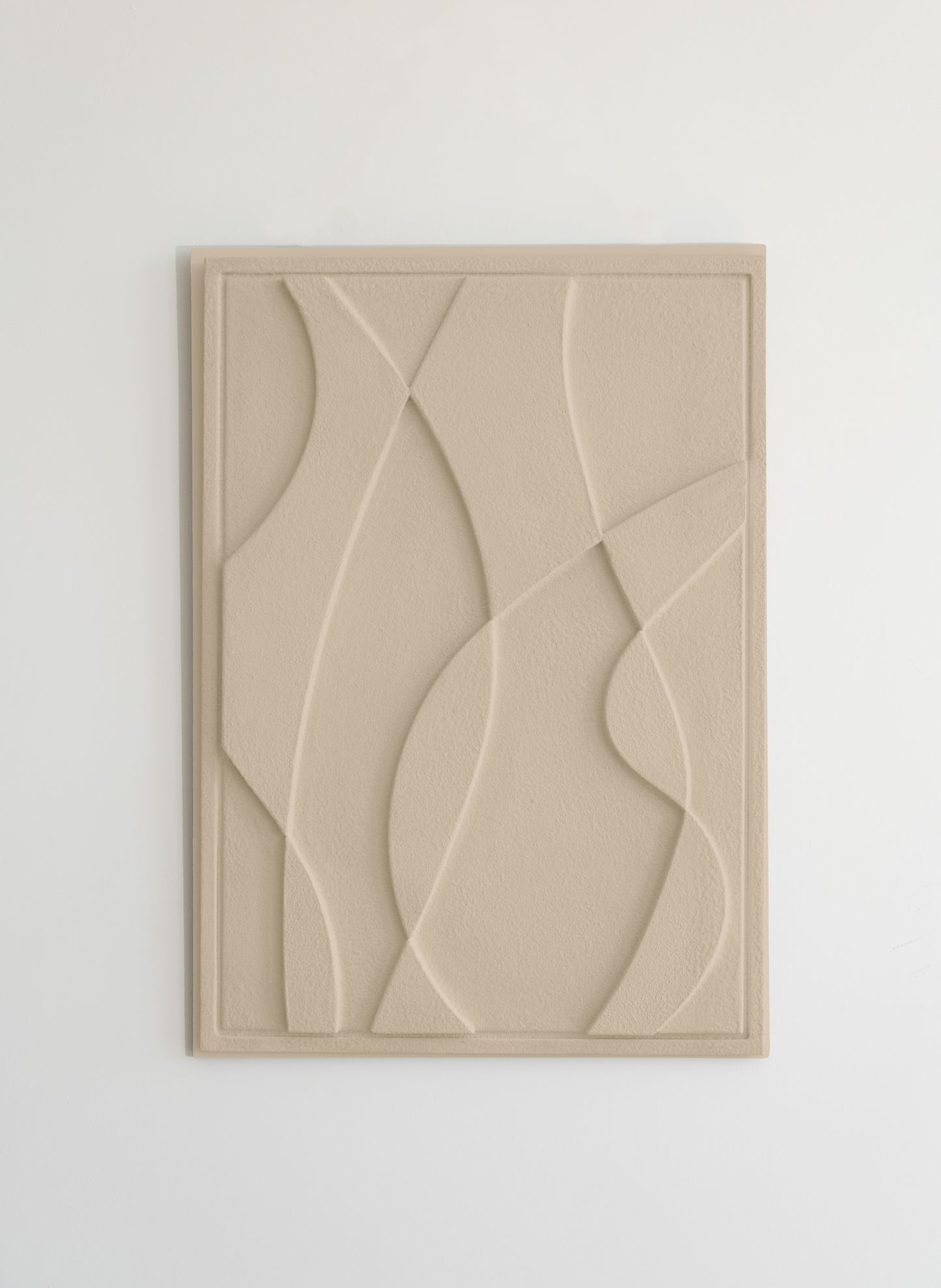 Sustainable FIRE Relief - non-toxic clay plaster wall art symbolizing passion and transformation.