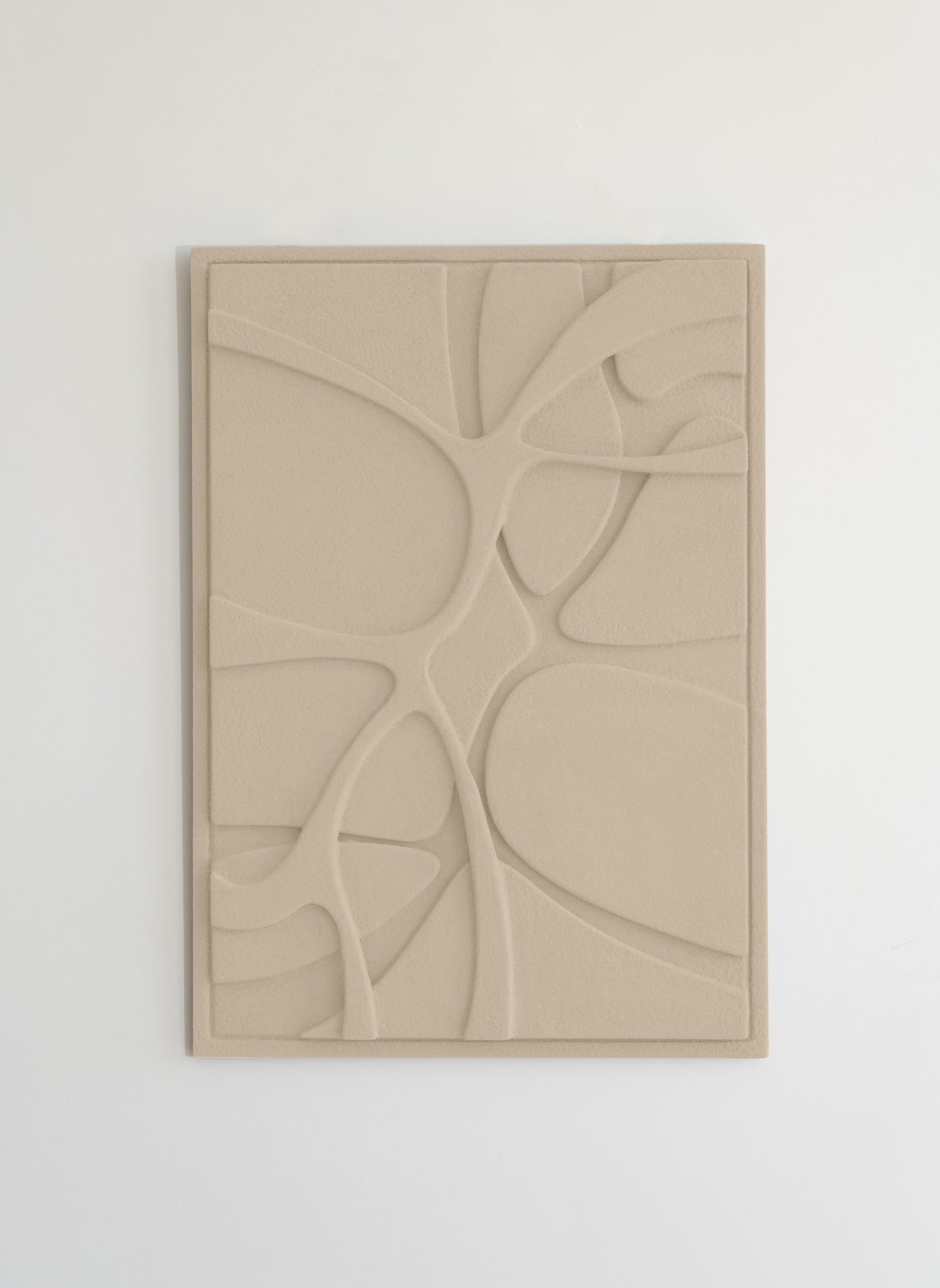 Handcrafted EARTH Relief - healthy clay wall art symbolizing strength and stability, improving well-being.