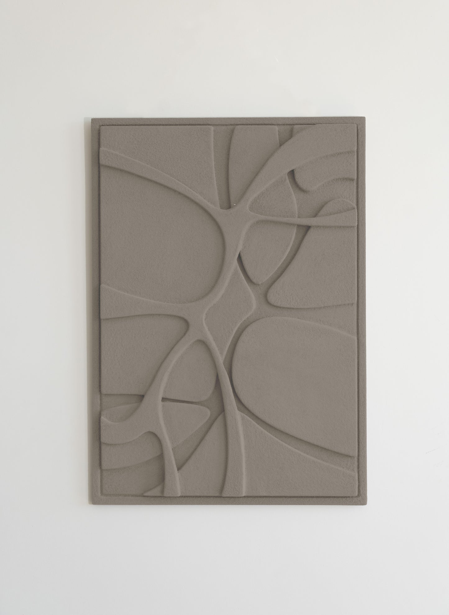 Nature-inspired Clay Relief - EARTH - acoustic wall art symbolizing strength and stability.